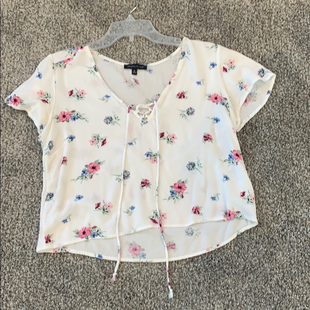 cropped kendall and kylie blouse shirt